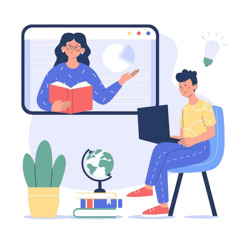 Online Classes Illustration